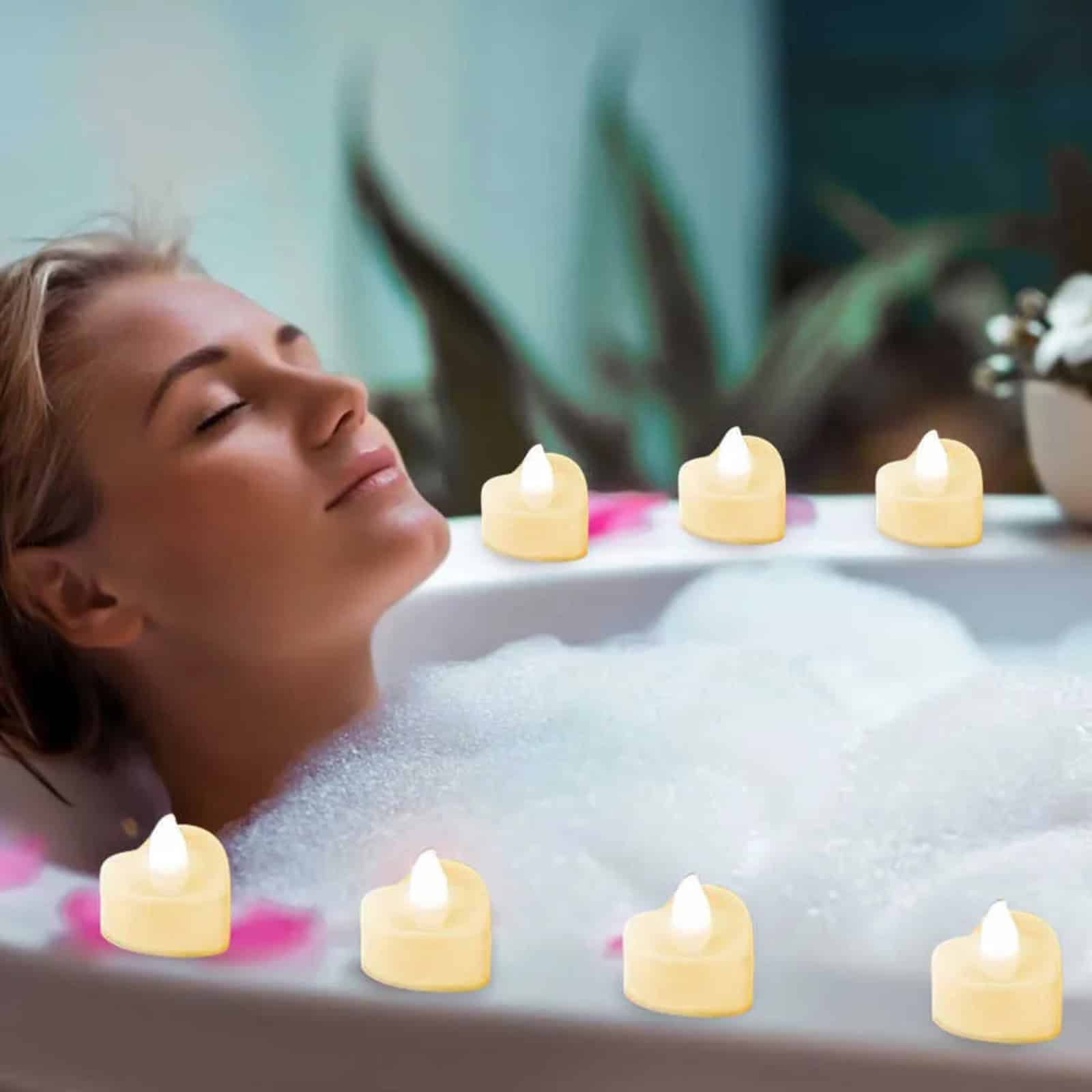 Comment décorer une salle de bain avec de fausses bougies